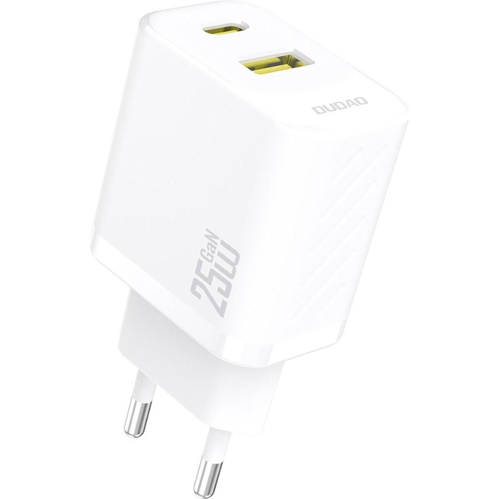 Incarcator Retea Dudao A26T, 25W, 3A, 1 x USB-A - 1 x USB-C, Alb