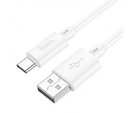 Cablu Date si Incarcare USB-A - USB-C HOCO X88, 18W, 1m, Alb 