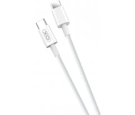 Cablu Date si Incarcare USB-C - USB-C XO Design NB124, 40W, 1m, Alb