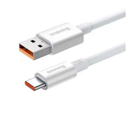 Cablu Date si Incarcare USB-A - USB-C Baseus Superior Series, 100W, 1m, Alb P10320102214-01
