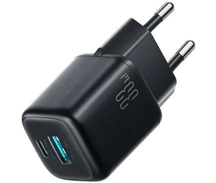 Incarcator Retea Joyroom JR-TG7, 33W, 3A, 1 x USB-A - 1 x USB-C, Negru