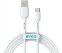 Cablu Date si Incarcare USB-A - USB-C BWOO X172C, 60W, 1m, Alb
