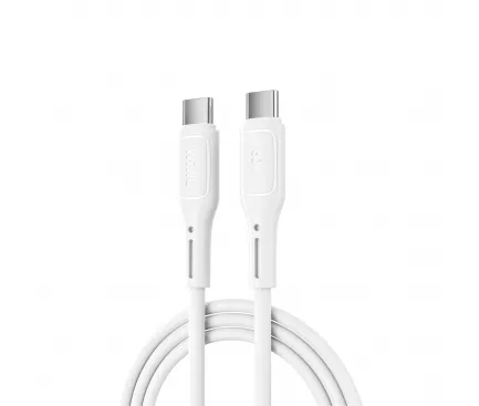 [ACP-0168] Cablu Date si Incarcare USB-C - USB-C WiWu Wi-C043E Starlink, 60W, 1m, Alb