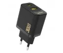Incarcator Retea Dudao A27TEU, 30W, 3A, 1 x USB-A - 1 x USB-C, Negru