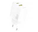 Incarcator Retea Dudao A27TEU, 30W, 3A, 1 x USB-A - 1 x USB-C, Alb