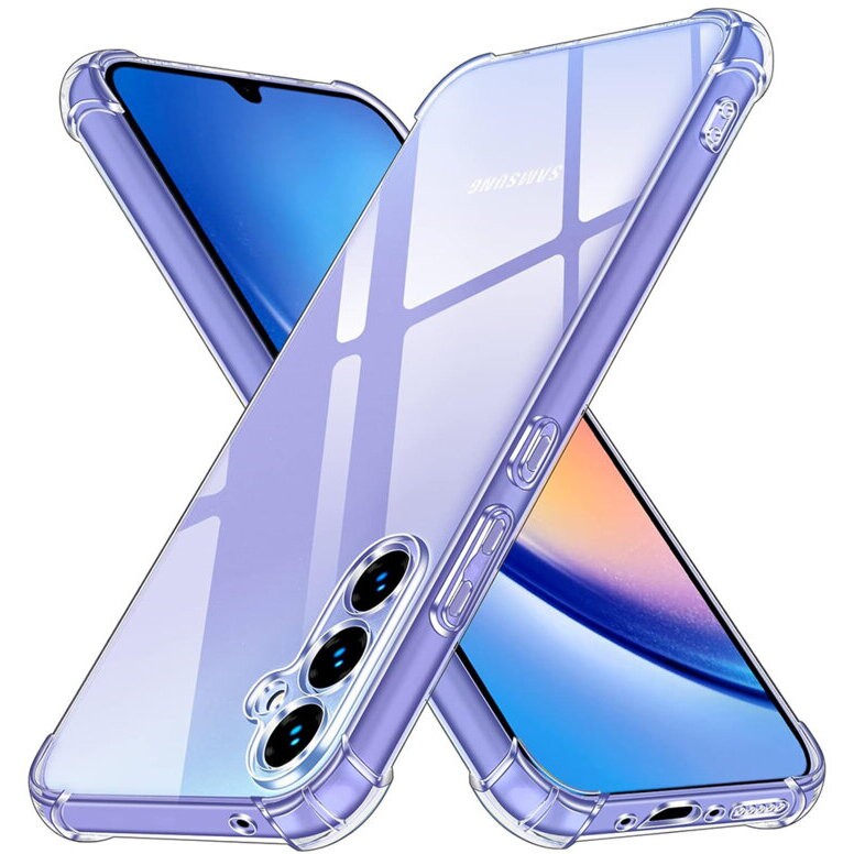 Husa pentru Samsung Galaxy A34 A346, Techsuit, Shockproof Clear, Transparenta