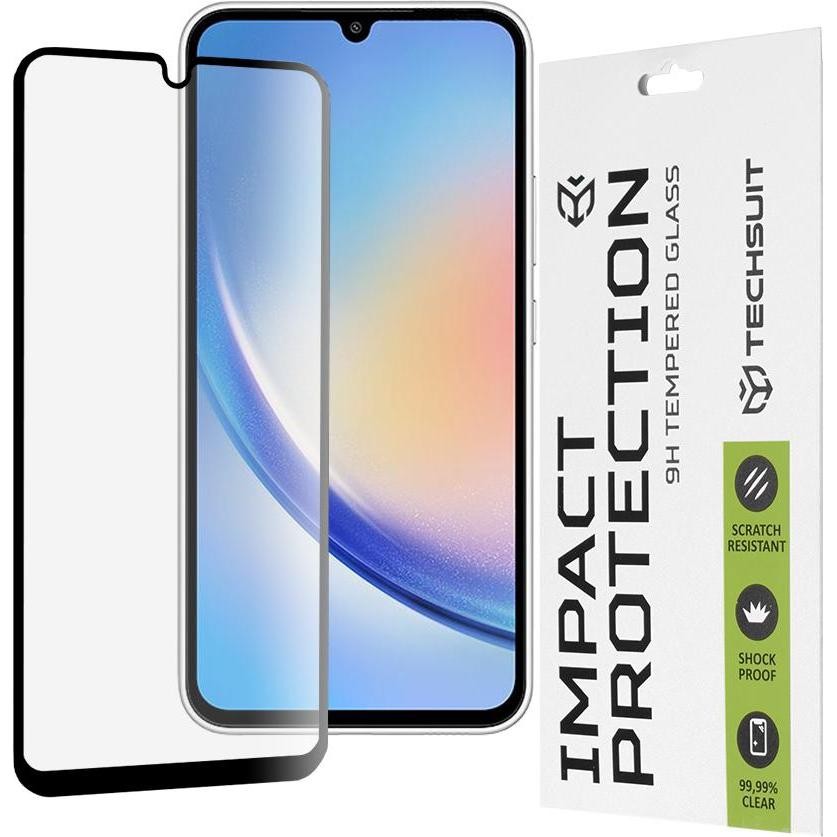 [ACP-0312] Folie de protectie Ecran Techsuit pentru Samsung Galaxy A34 A346, Sticla Securizata, Full Glue, 111D, Neagra