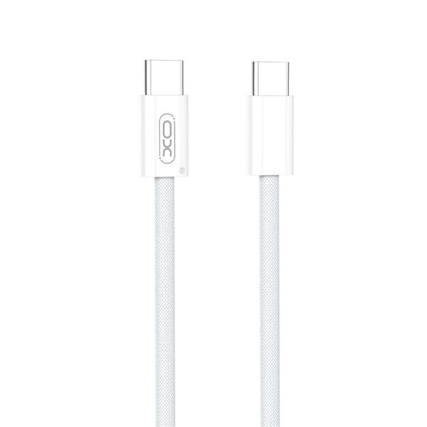 [ACP-0339] Cablu Date si Incarcare USB-C - USB-C XO Design NB-Q260A, 60W, 1m, Alb