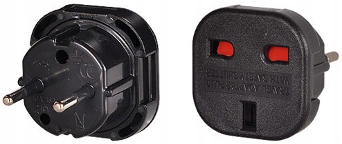 [ACP-0341] Adaptor Retea OEM UK - Europa, Negru