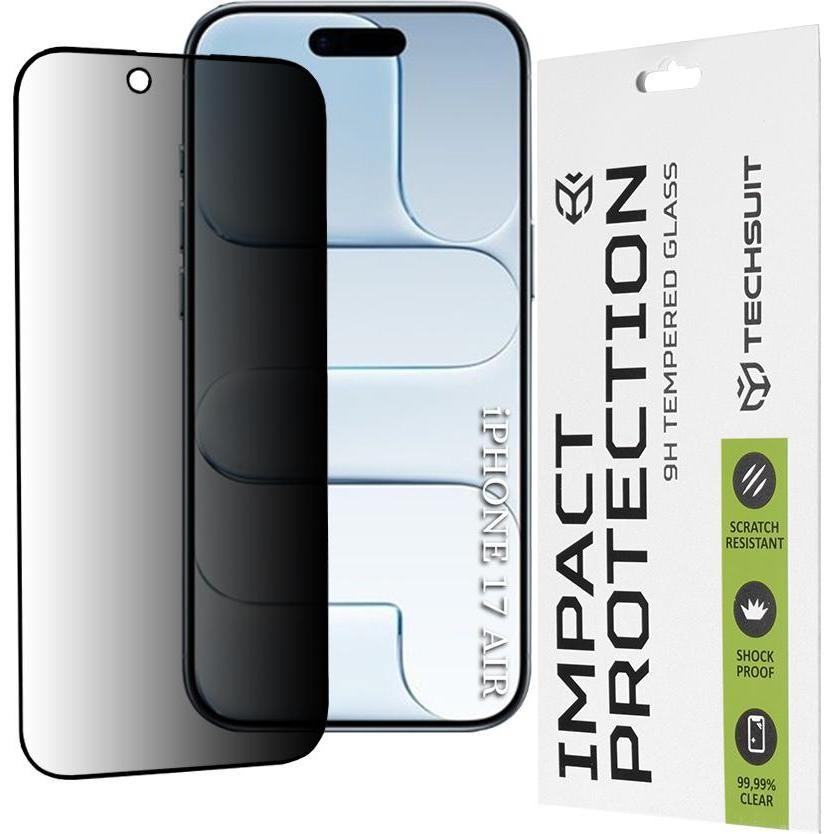 [ACP-0353] Folie de protectie Ecran Privacy Techsuit pentru Apple iPhone 17 Air, Sticla Securizata, Full Glue, 111D
