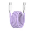 Cablu Date si Incarcare USB-C - USB-C Techsuit PCB114D, 60W, 1m, Mov