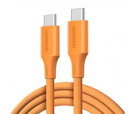 [ACP-0383] Cablu Date si Incarcare USB-C - USB-C UGREEN L502, 100W, 1m, Portocaliu