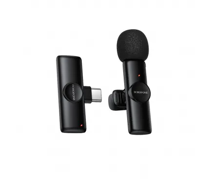 Lavaliera Borofone BFK16 Winner, USB-C, Neagra