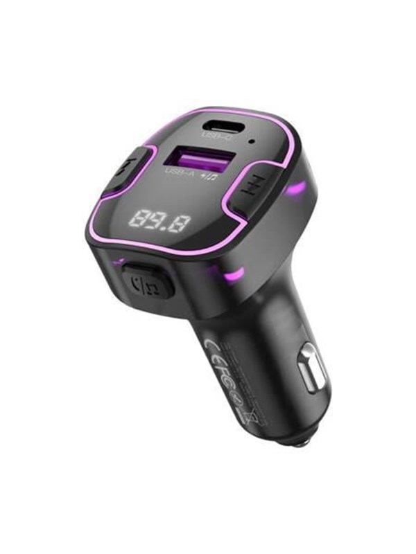 [ACP-0399] Modulator FM Bluetooth XO Design BCC12, 1 x USB-A - 1 x USB-C