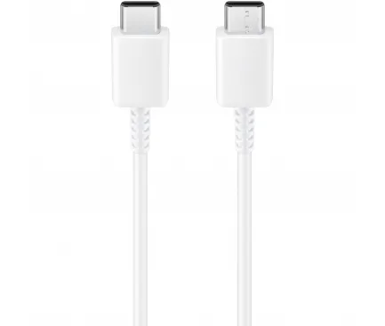 Cablu Date si Incarcare USB Type-C la USB Type-C Samsung EP-DW767JWE, 1.8 m, 3A, Alb GP-TOU021RFCWW