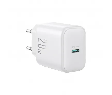 Incarcator Retea Joyroom JR-TCF20, 20W, 3A, 1 x USB-C, Alb 