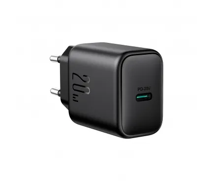 Incarcator Retea Joyroom JR-TCF20, 20W, 3A, 1 x USB-C, Negru 