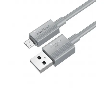 Cablu Date si Incarcare USB-A - microUSB HOCO X107, 18W, 1m, Gri 